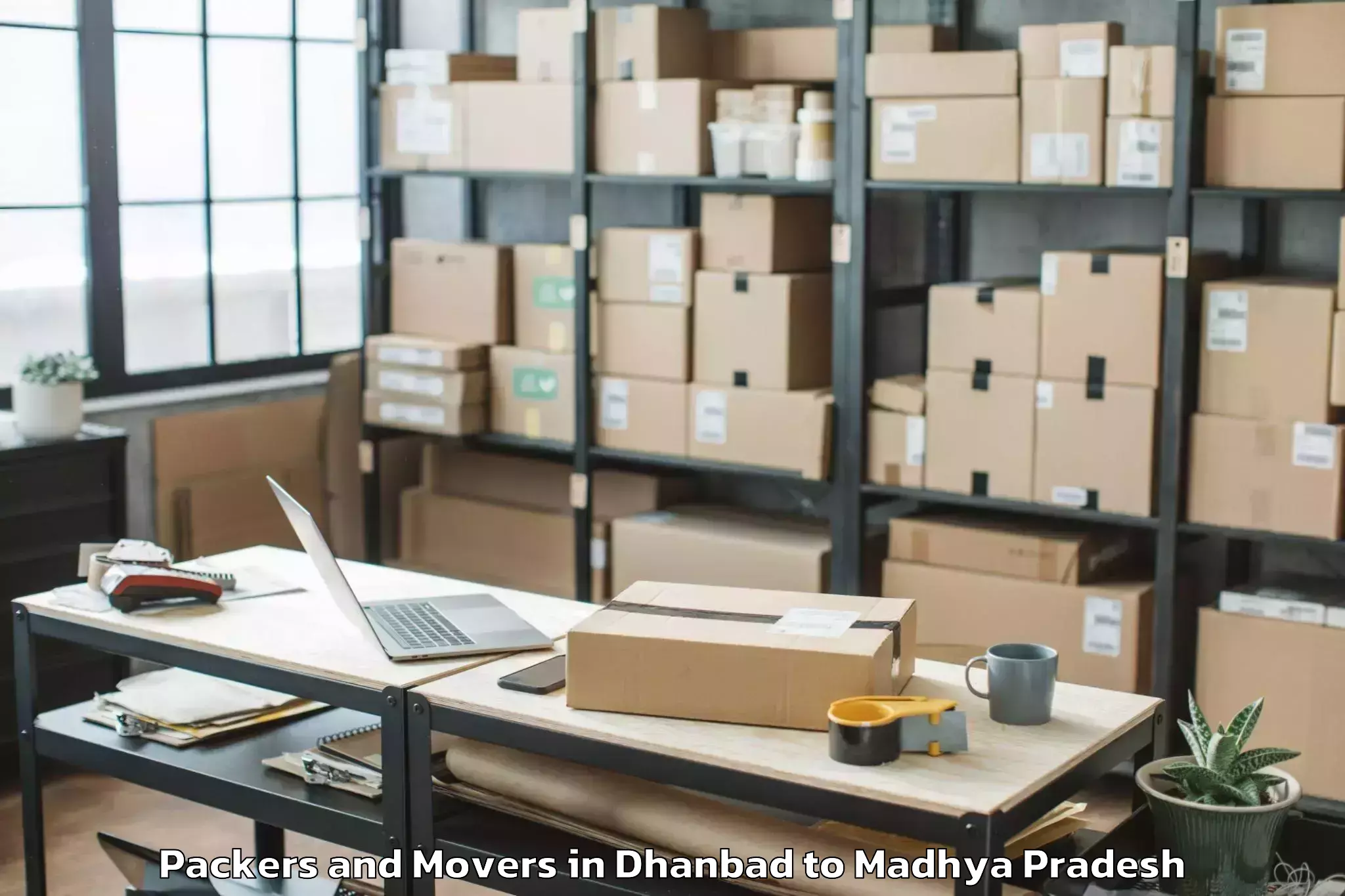 Comprehensive Dhanbad to Manawar Packers And Movers